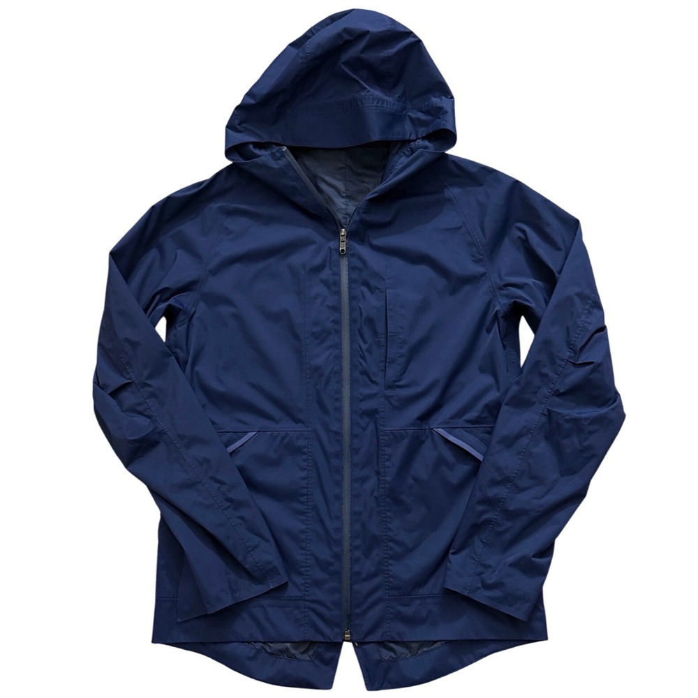 Lululemon Stanley Parka Deep Navy Waterproof Lightweight Jacket Gorpcore jj17 - Picture 2 of 16